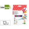 ROTULADOR LIDERPAPEL CAJA 12 COLORES