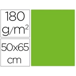CARTULINA LIDERPAPEL 50X65 CM 180G/M2 VERDE PAQUETE DE 25