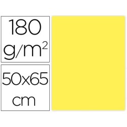 CARTULINA LIDERPAPEL 50X65 CM 180G/M2 AMARILLO PAQUETE DE 25