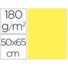 CARTULINA LIDERPAPEL 50X65 CM 180G/M2 AMARILLO PAQUETE DE 25