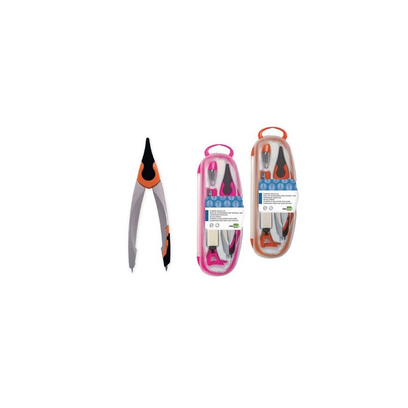 COMPAS LIDERPAPEL ADAPTADOR UN IVERSAL MINAS AFILAMINAS Y GOMA COLORES SURTIDOS (PACK INDIVISIBLE 12 UDS)