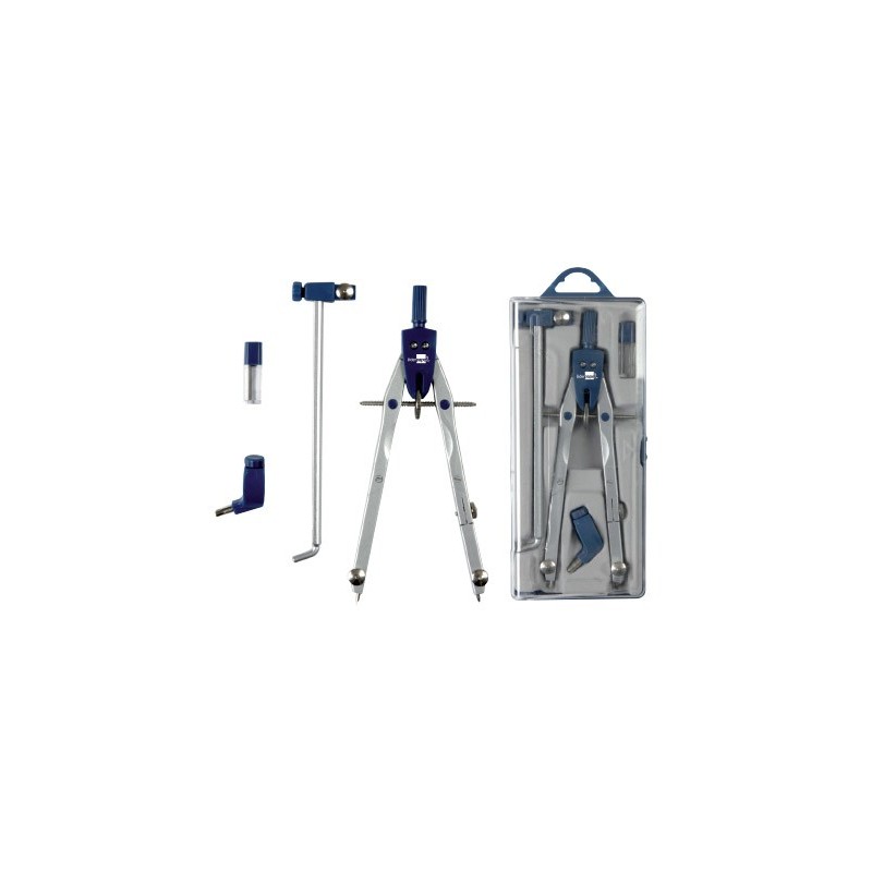 COMPAS LIDERPAPEL MICROTERMICO BK-304 CON ADAPTADOR Y ALARGADERA