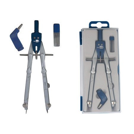 COMPAS LIDERPAPEL MICROMETRICO CON BIGOTERA RAPIDA Y ADAPTADOR