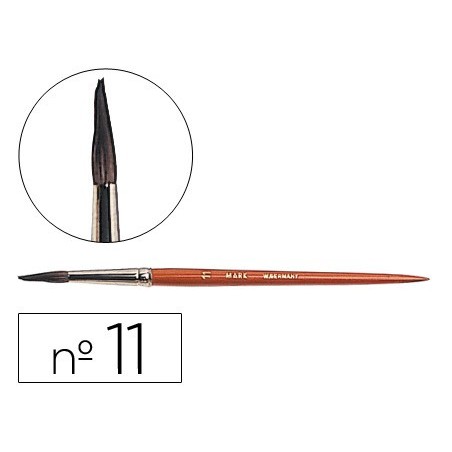 PINCELES ACUARELA LIDERPAPEL N  11 -VIROLA CROMADA PELO ENGOMADO