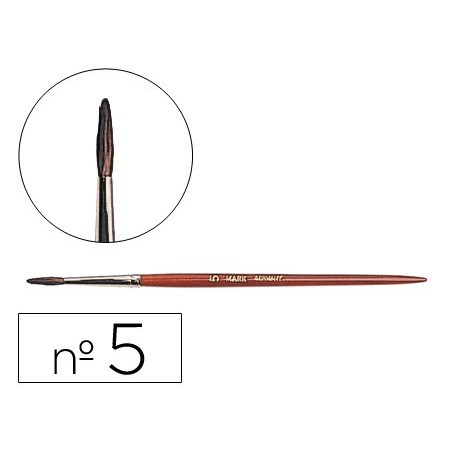 PINCELES ACUARELA LIDERPAPEL N  5 -VIROLA CROMADA PELO ENGOMADO