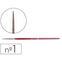 PINCELES ACUARELA LIDERPAPEL N 1 -VIROLA CROMADA PELO ENGOMADO