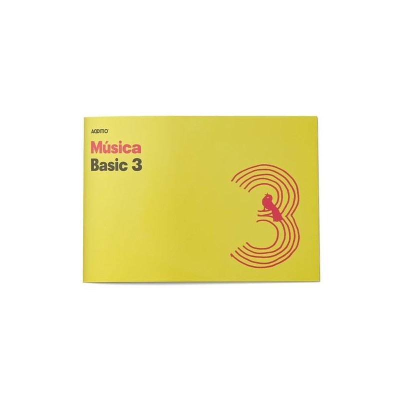 Cuaderno música Additio Basic 3 - Grapado - 24 x 17 cm - 3 pentagramas x 24 mm - 10 hojas - Color amarillo Cuaderno música Additio Basic 3 - Grapado - 24 x 17 cm - 3 pentagramas x 24 mm - 10 hojas - Color amarillo