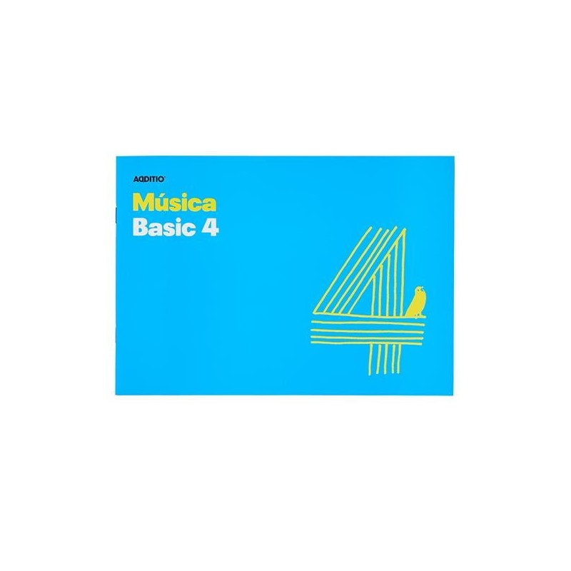 Cuaderno música Additio Basic 4 - Grapado - 24 x 17 cm - 4 pentagramas x 20 mm - 10 hojas - Color azul Cuaderno música Additio Basic 4 - Grapado - 24 x 17 cm - 4 pentagramas x 20 mm - 10 hojas - Color azul