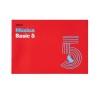 Cuaderno música Additio Basic 5 - Grapado - 24 x 17 cm - 5 pentagramas x 16 mm - 10 hojas - Color rojo