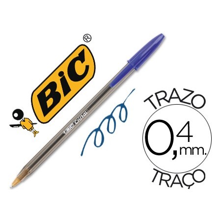 BOLIGRAFO BIC CRISTAL AZUL UNIDAD