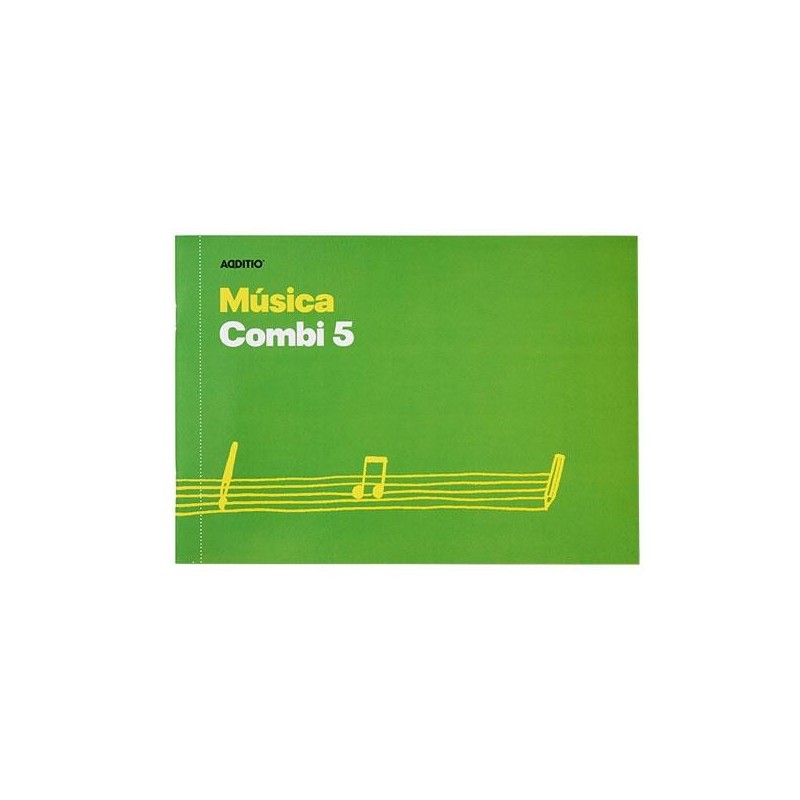 Cuaderno música Additio Combi 5 - Grapado - 24 x 17 cm - Hoja 5 pentagramas x 16 mm y hoja anotaciones y dibujo - 24 hojas - Col Cuaderno música Additio Combi 5 - Grapado - 24 x 17 cm - Hoja 5 pentagramas x 16 mm y hoja anotaciones y dibujo - 24 hojas - Col