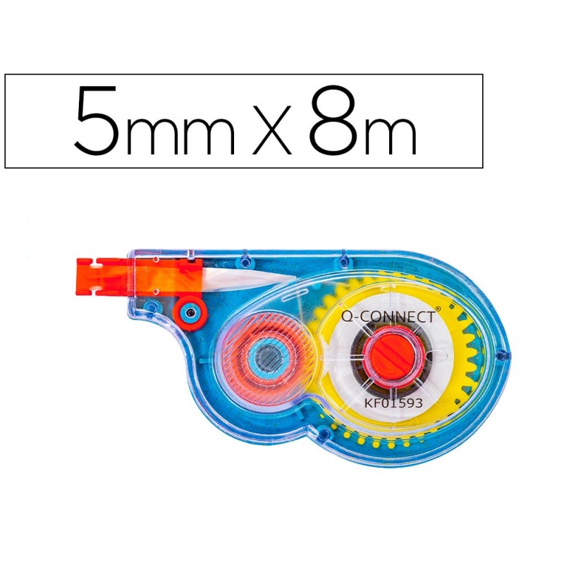 CORRECTOR Q-CONNECT CINTA BLANCO 5 MM X 8 M
