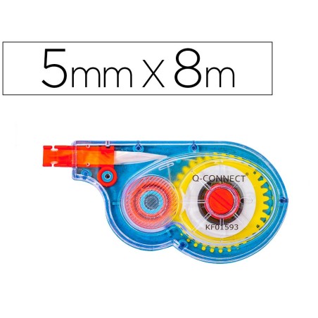 CORRECTOR Q-CONNECT CINTA BLANCO 5 MM X 8 M