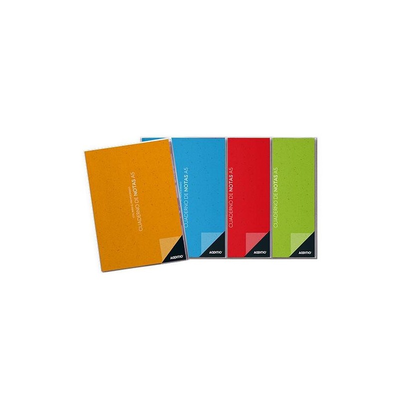 Cuaderno notas profesor Addito - PVC - A5 - 64 páginas - Castellano - Colores surtidos