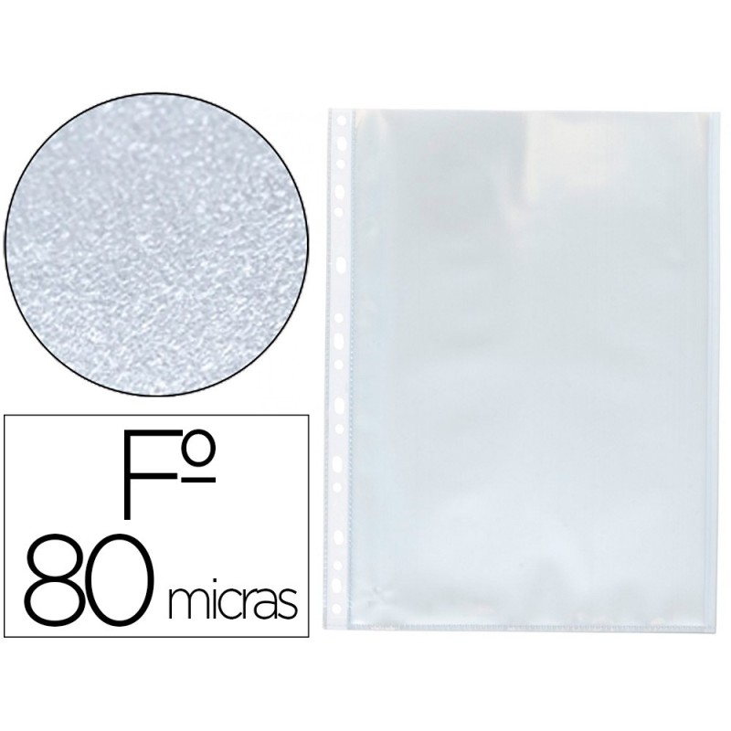 FUNDA MULTITALADRO Q-CONNECT FOLIO 80 MC PIEL DE NARANJA CAJA DE 100 UNIDADES