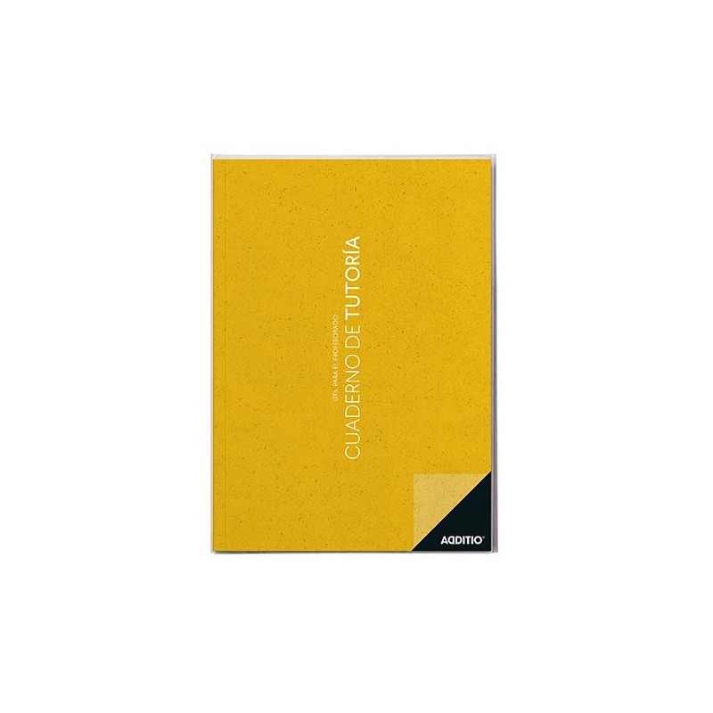 Cuaderno tutoría profesor Additio - PVC - A4 - 64 páginas - Castellano - Colores surtidos