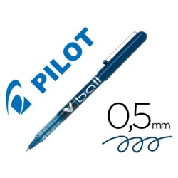 ROTULADOR PILOT ROLLER V-BALL AZUL 0.5 MM