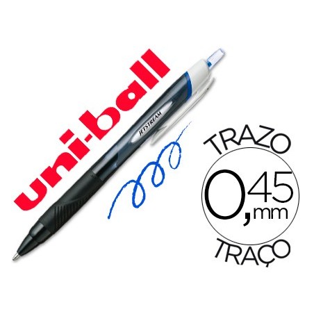BOLÍGRAFO RETRÁCTIL UNI-BALL JETSTREAM SPORT - TRAZO 1 MM - COLOR AZUL