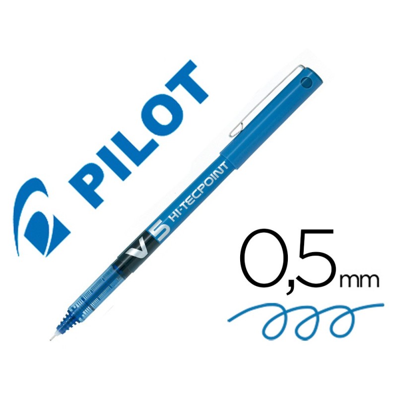 ROTULADOR PILOT PUNTA AGUJA V-5 AZUL 0.5 MM
