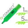 ROTULADOR Q-CONNECT FLUORESCENTE VERDE PUNTA BISELADA