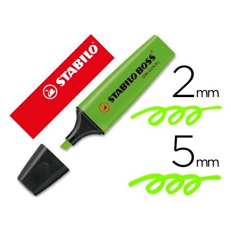 ROTULADOR STABILO BOSS FLUORESCENTE 70 VERDE