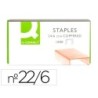 GRAPAS Q-CONNECT N  22/6 24/6 COBREADAS CAJA DE 1000 UNIDADES