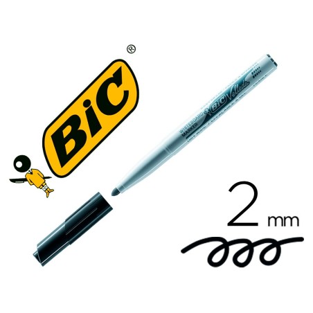 ROTULADOR BIC VELLEDA PARA PIZARRA NEGRO PUNTA REDONDA 1,4 MM
