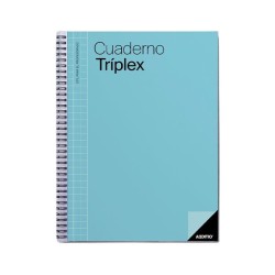 Cuaderno Tríplex profesor Addito - PVC - 22,5 x 31 cm - 144 páginas - Castellano - Colores surtidos