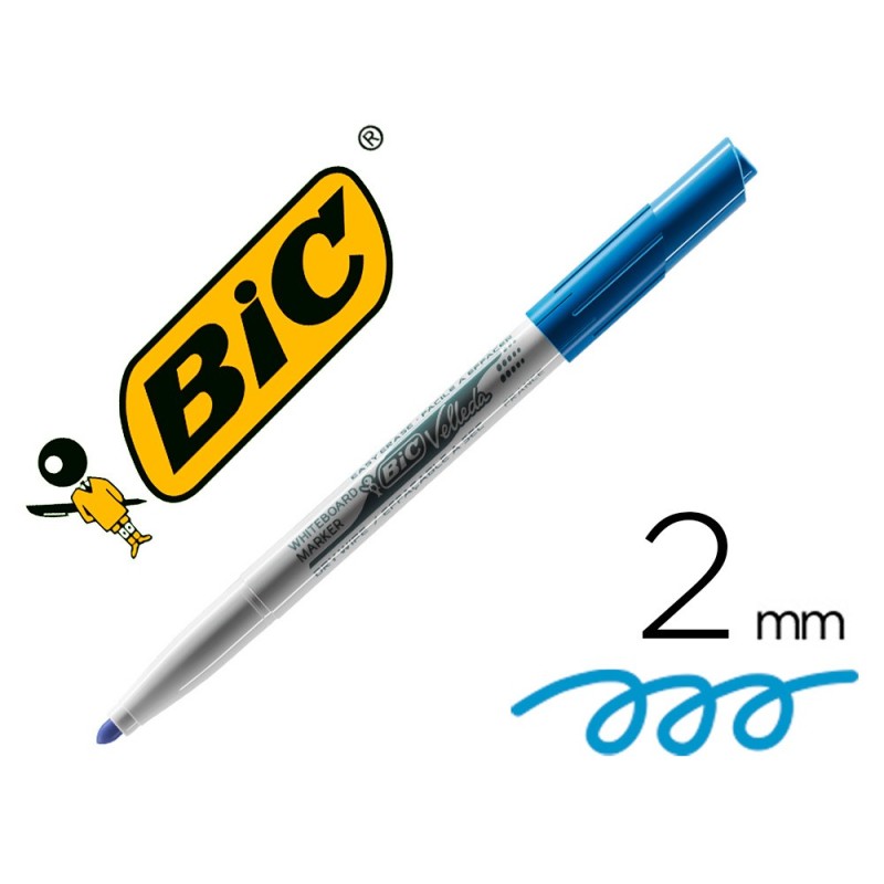 ROTULADOR BIC VELLEDA PARA PIZARRA AZUL PUNTA REDONDA 1,4 MM