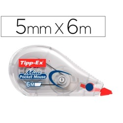 CORRECTOR EN CINTA TIPP-EX MINI POCKET MOUSE ANCHO 5 MM 6 M
