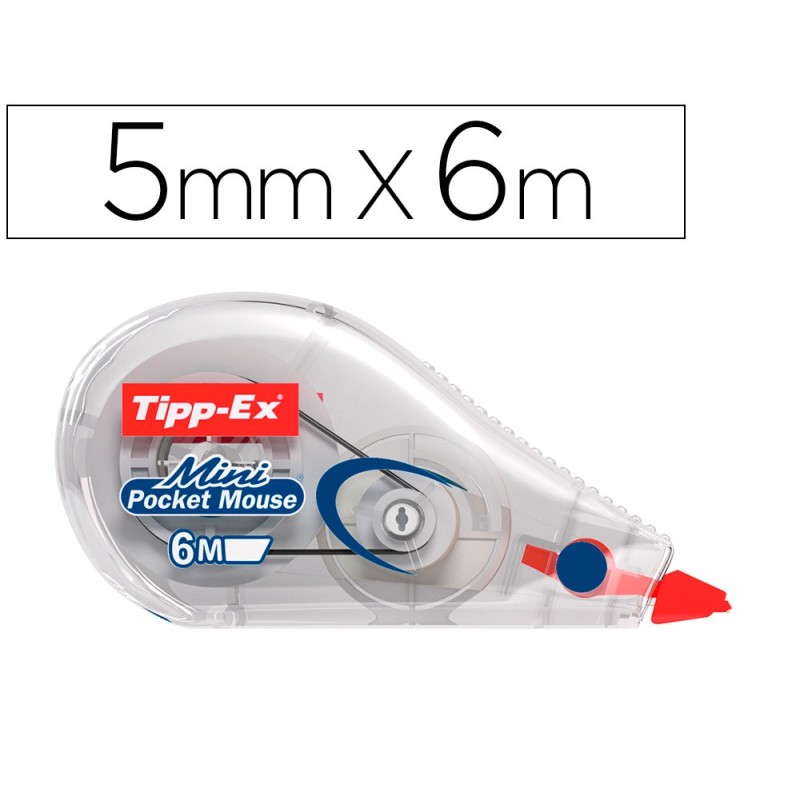 CORRECTOR EN CINTA TIPP-EX MINI POCKET MOUSE ANCHO 5 MM 6 M
