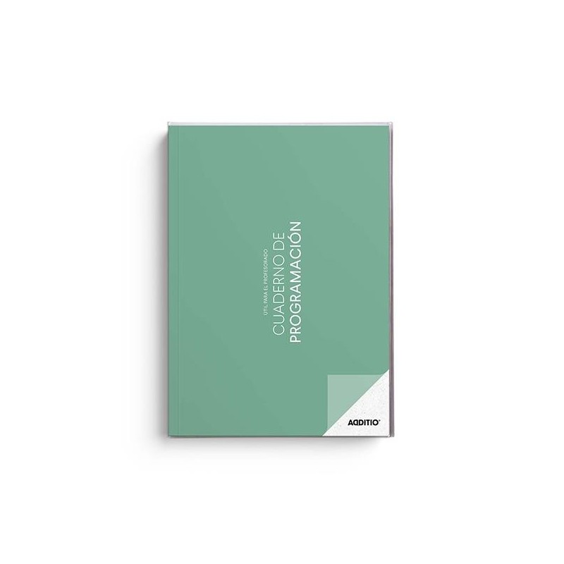 Cuaderno Programación profesor Additio - PVC - A4 - 96 páginas - Castellano - Colores surtidos