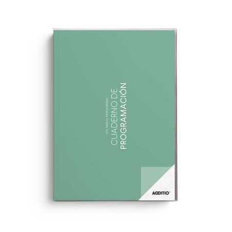 Cuaderno Programación profesor Additio - PVC - A4 - 96 páginas - Castellano - Colores surtidos