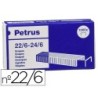 GRAPAS PETRUS N  22/6 GALVANIZADA CAJA DE 1000 UNIDADES