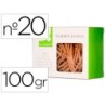 GOMILLAS ELASTICAS Q-CONNECT 100 GR NUMERO 20 200 X 2 MM
