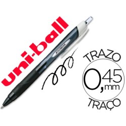 BOLÍGRAFO RETRÁCTIL UNI-BALL JETSTREAM SPORT - TRAZO 1 MM - COLOR NEGRO