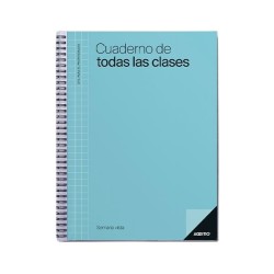 Cuaderno de todas las clases Additio - Semana vista - PVC - 22,5 x 31 cm - 136 páginas - Castellano - Colores surtidos
