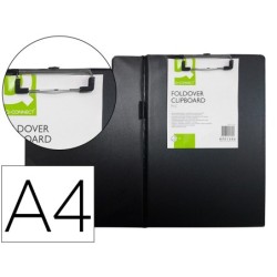 CARPETA Q-CONNECT MINICLIPS PLASTICO DIN A4 NEGRA