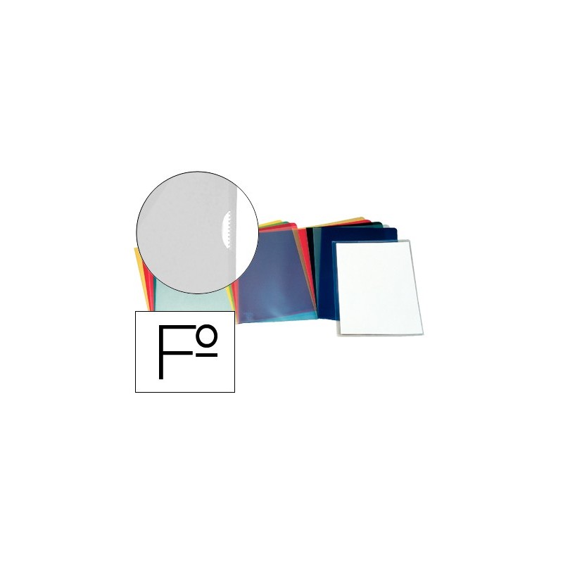 CARPETA ESSELTE DOSSIER UÑERO PLASTICO FOLIO TRANSPARENTE 110 MICRAS (PACK INDIVISIBLE 100 UDS)