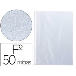 FUNDA MULTITALADRO Q-CONNECT FOLIO 50 MC PIEL DE NARANJA CAJA DE 100 UNIDADES