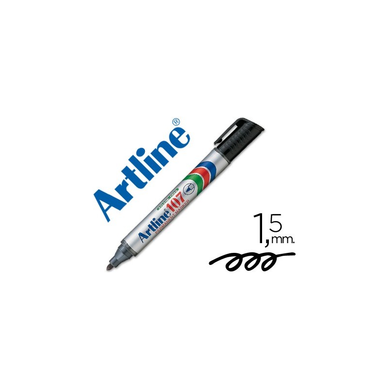 ROTULADOR ARTLINE MARCADOR PERMANENTE 107 NEGRO -PUNTA REDONDA