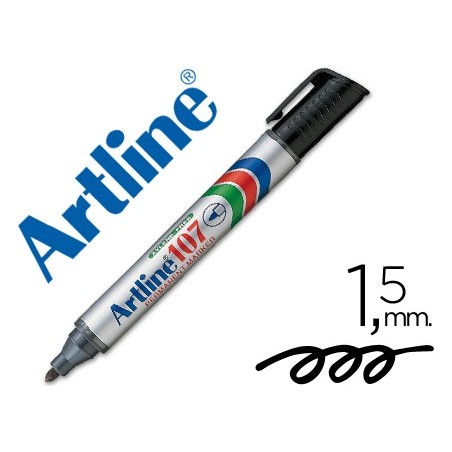 ROTULADOR ARTLINE MARCADOR PERMANENTE 107 NEGRO -PUNTA REDONDA