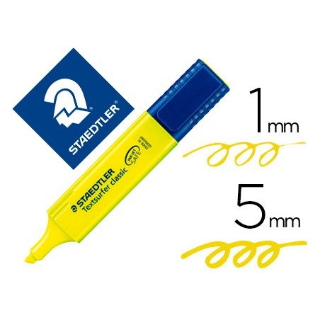 ROTULADOR STAEDTLER TEXTSURFER CLASSIC 364 FLUORESCENTE AMARILLO