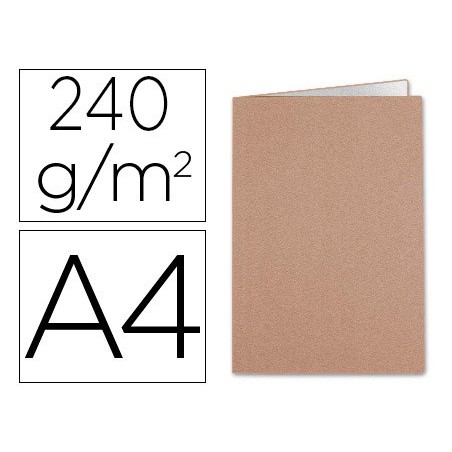 SUBCARPETA LIDERPAPEL DIN A4 KRAFT INTERIOR BLANCO 240G/M2 (PACK INDIVISIBLE 50 UDS)