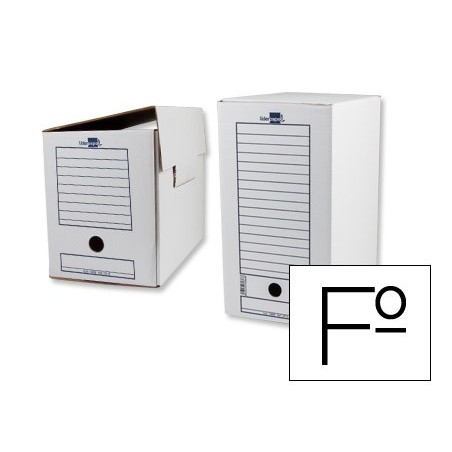 CAJA ARCHIVO DEFINITIVO LIDERPAPEL FOLIO DOBLE ANCHO 367X251X200 MM 325 G/M2