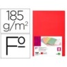 SUBCARPETA LIDERPAPEL FOLIO ROJO INTENSO 180G/M2 (PACK INDIVISIBLE 50 UDS)