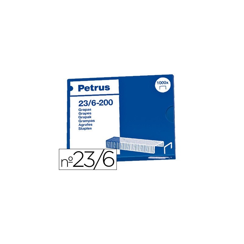 GRAPAS PETRUS N  23/6 CAJA DE 1000 UNIDADES