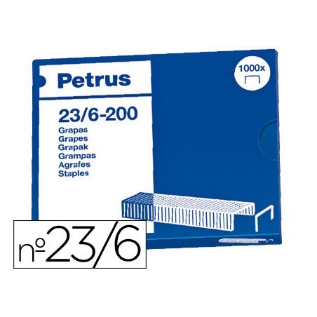 GRAPAS PETRUS N  23/6 CAJA DE 1000 UNIDADES