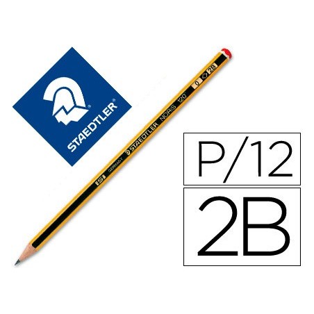 LAPICES DE GRAFITO STAEDTLER NORIS N.0 2B UNIDAD