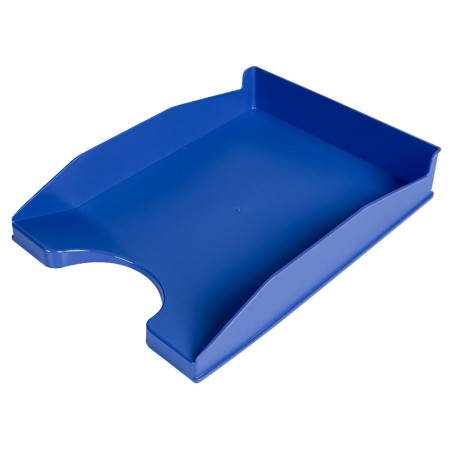 BANDEJA SOBREMESA PLASTICO Q-CONNECT AZUL OPACO 240X70X340 MM (PACK INDIVISIBLE 6 UDS)